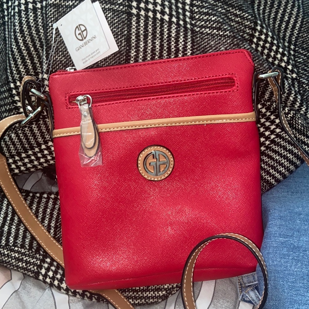 Gianni Bernini Red Crossbody Bag